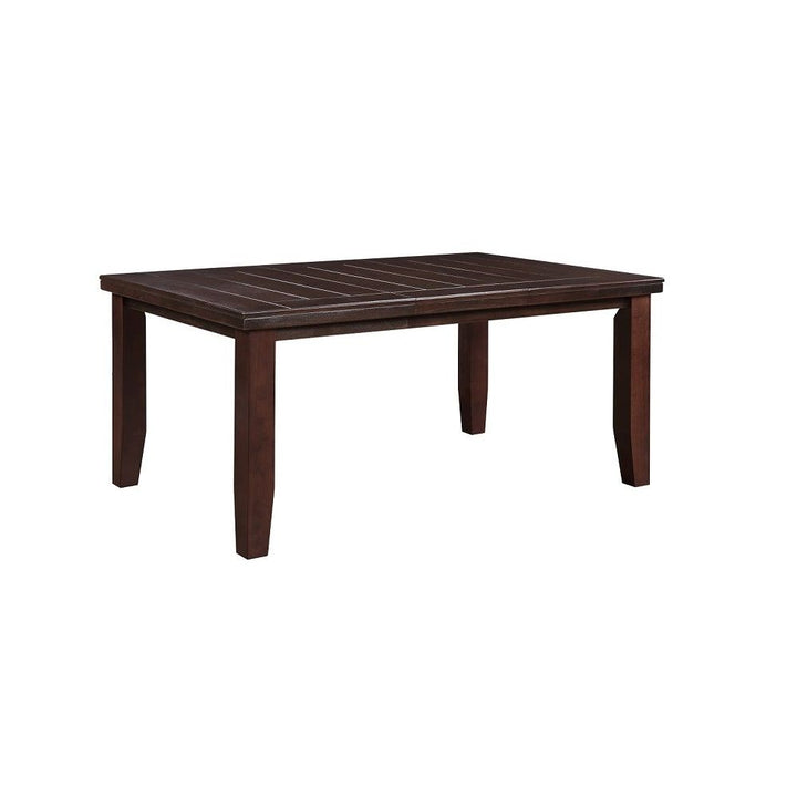 48" Dark Brown Solid Manufactured Wood Dining Table