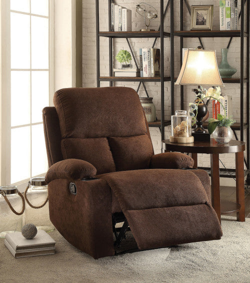 32" Gray Linen Recliner