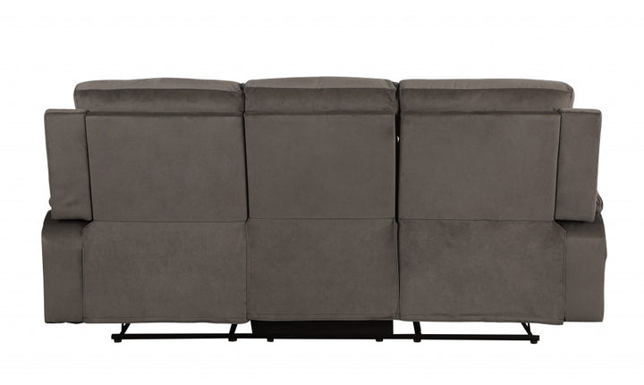 40" Modern Brown Fabric Sofa