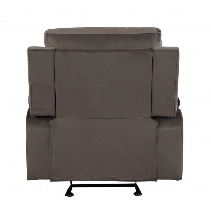 40" Modern Brown Fabric Chair