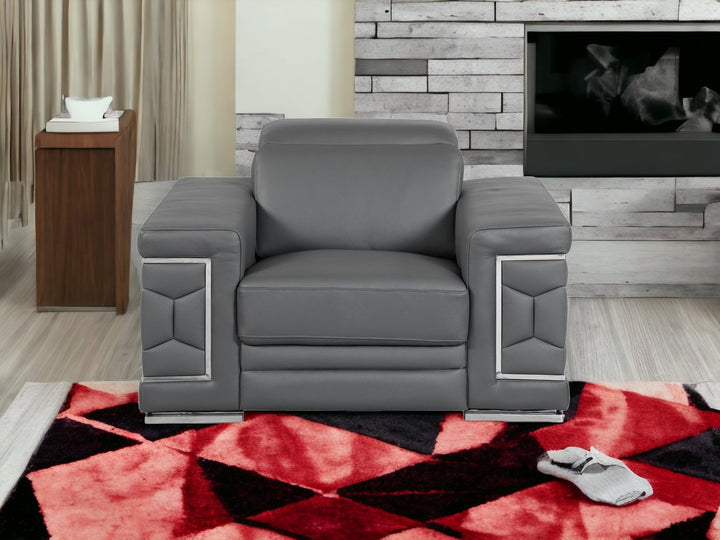 29" To 38" Sturdy Dark Gray Chair