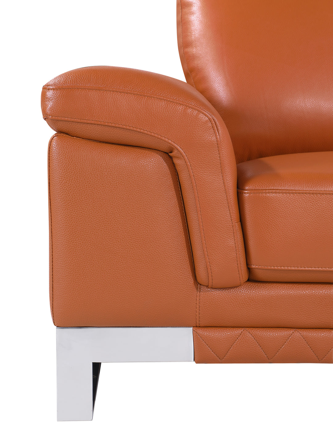 32" Camel Lovely Leather Chair