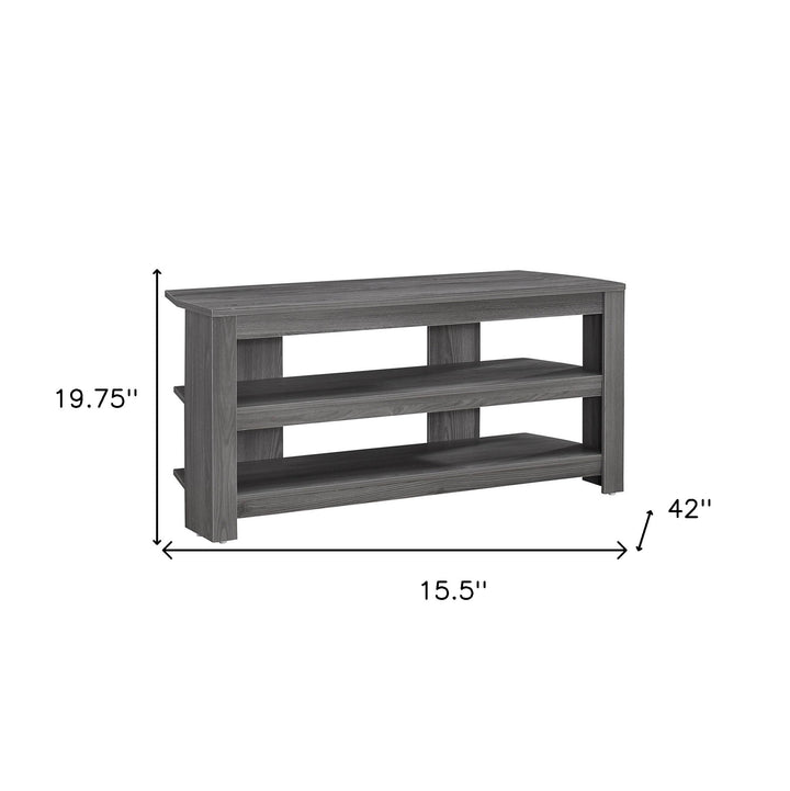 42" White Open shelving TV Stand