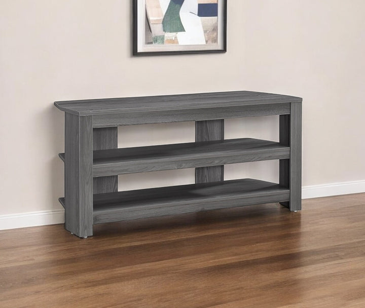 42" White Open shelving TV Stand