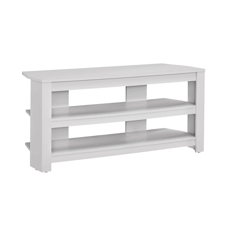 42" White Open shelving TV Stand