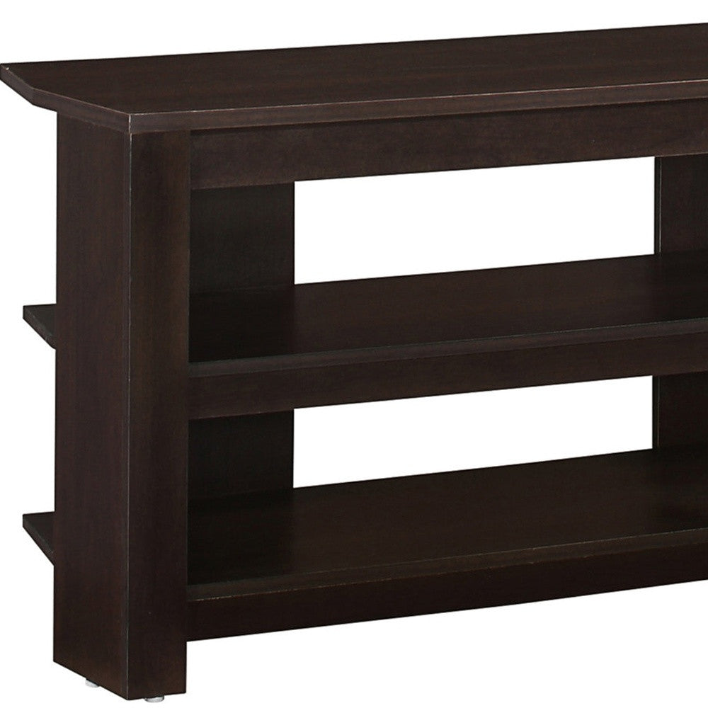 42" White Open shelving TV Stand