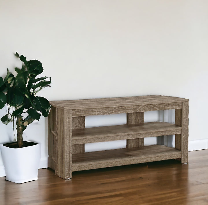 42" White Open shelving TV Stand