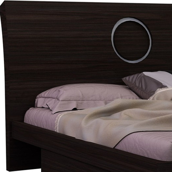 Queen Wood Brown Bed