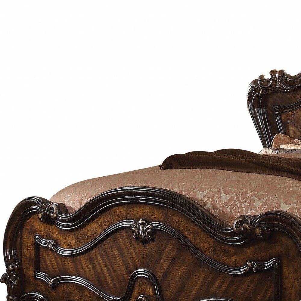 Brown King Bed Frame