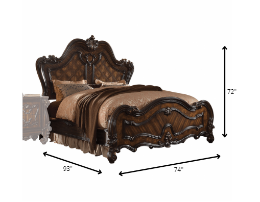 Brown King Bed Frame