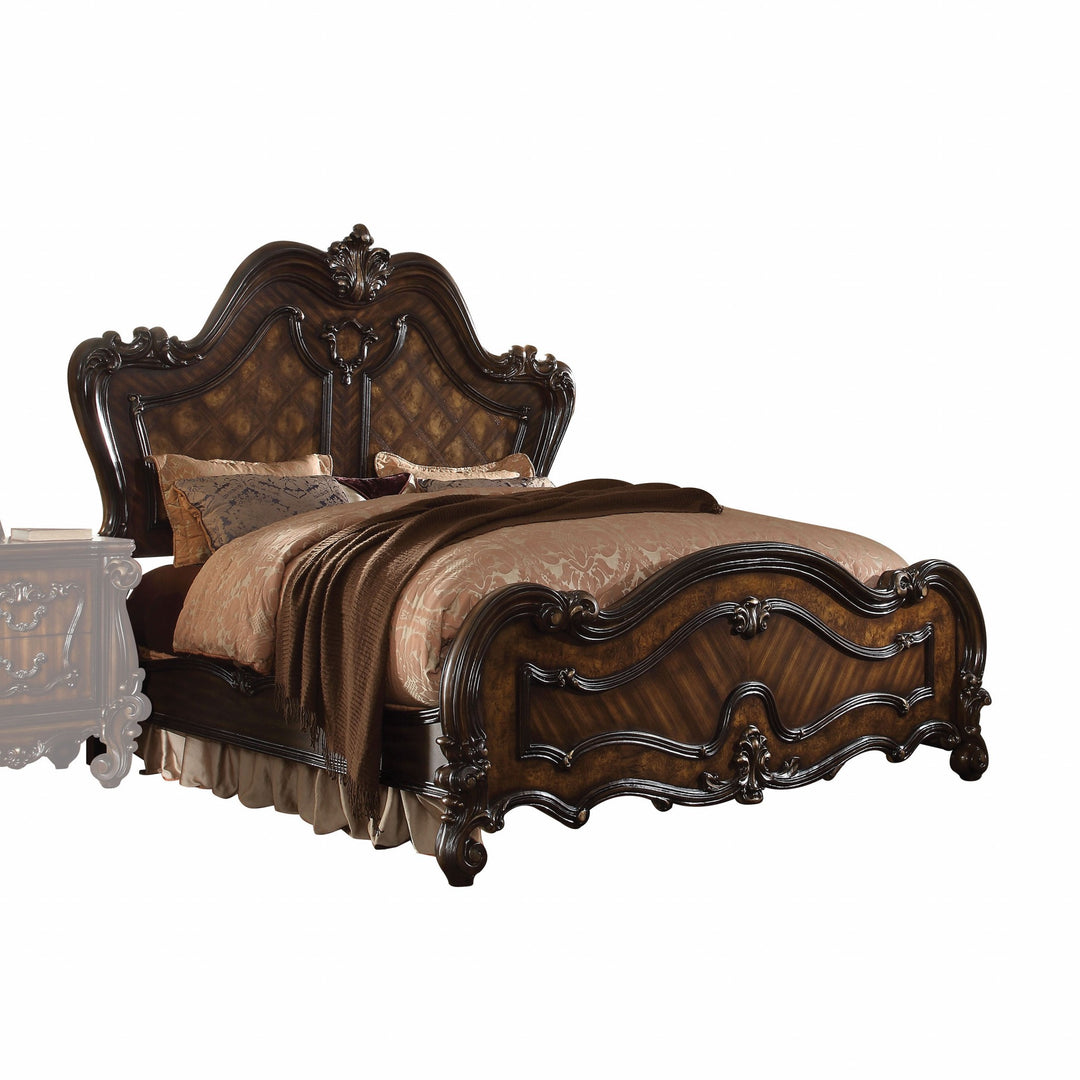 Brown King Bed Frame