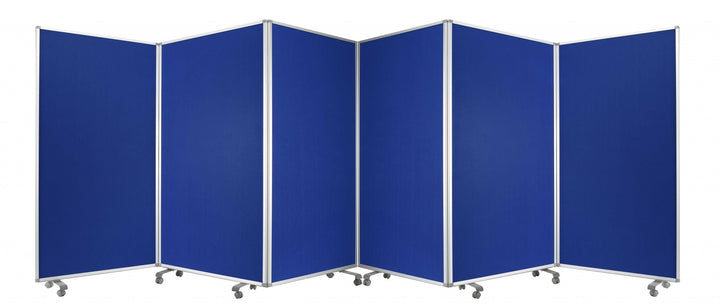 106 X 1 X 71 Blue Metal And Fabric - Screen