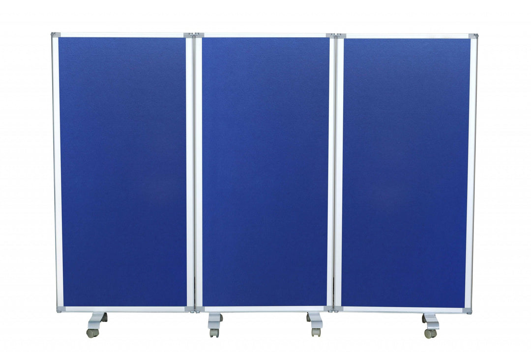 106 X 1 X 71 Blue Metal And Fabric - Screen