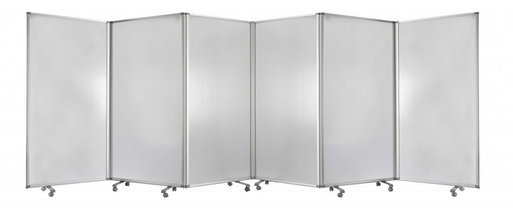 106 X 1 X 71 White Metal And Pvc Resilient - Screen