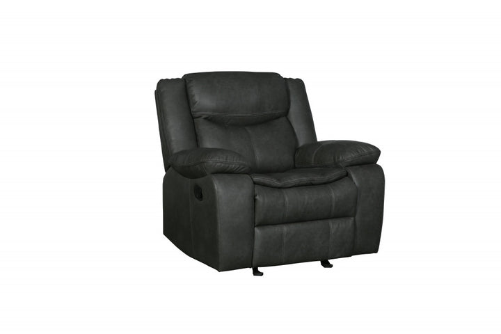 42" Gray Reclining Chair