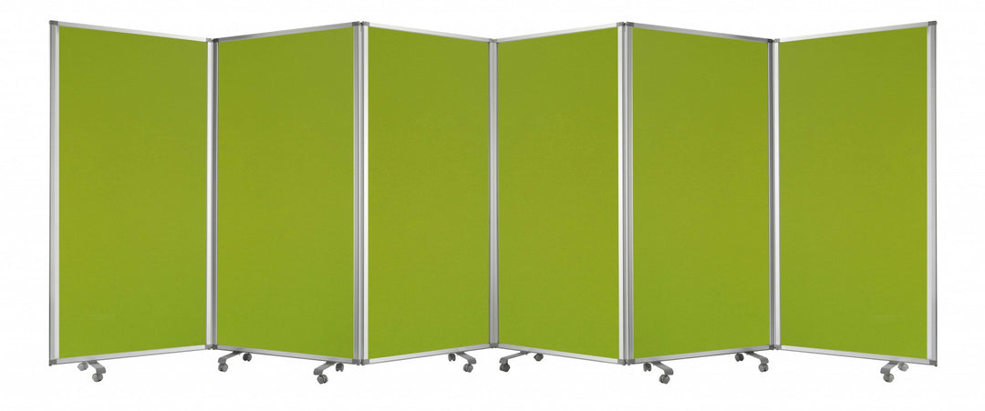 212 X 1 X 71 Green Metal 6 Panel Screen