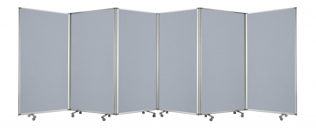 212 X 1 X 71 Green Metal 6 Panel Screen