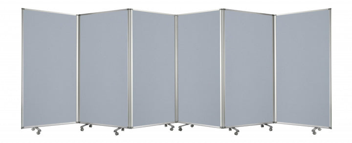 212 X 1 X 71 Green Metal 6 Panel Screen