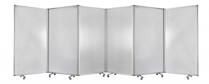 212 X 1 X 71 Green Metal 6 Panel Screen