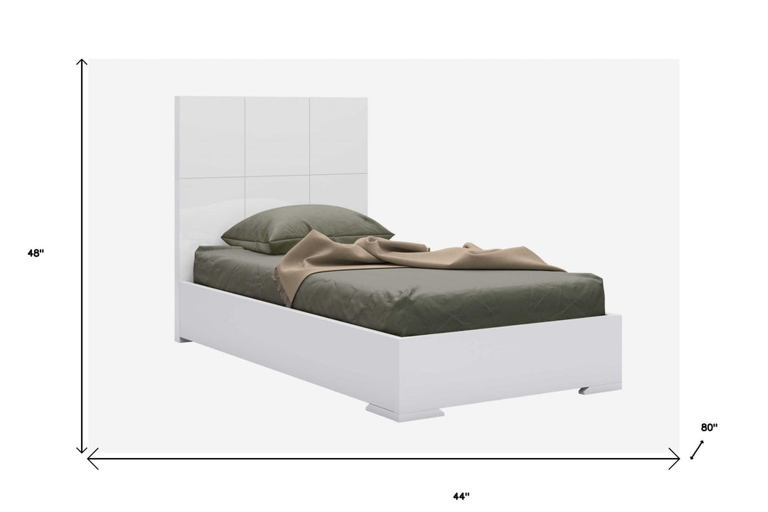 White Twin Bed Frame