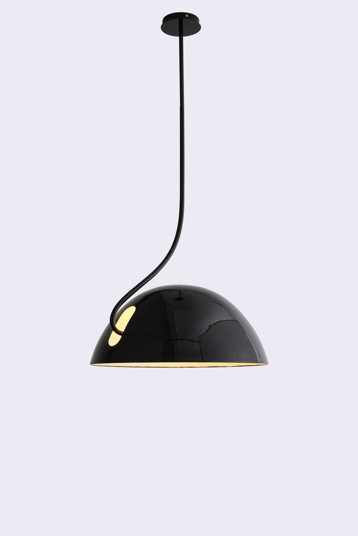 19 X 19 X 40.5 Black Aluminum Pendant Lamp