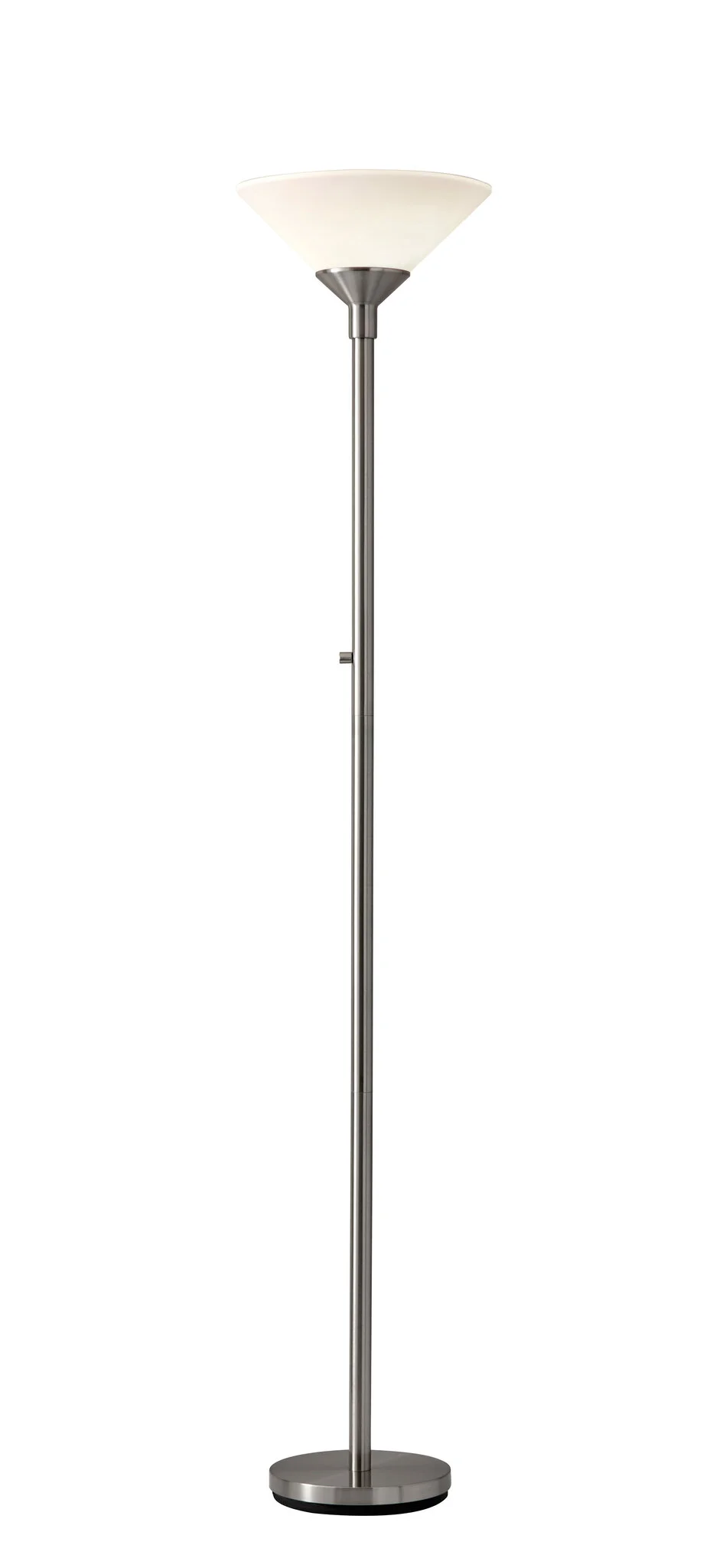 73" Torchiere Floor Lamp With White Cone Shade