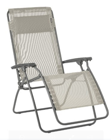 27" Blue Metal Outdoor Zero Gravity Chair with Blue Cushion