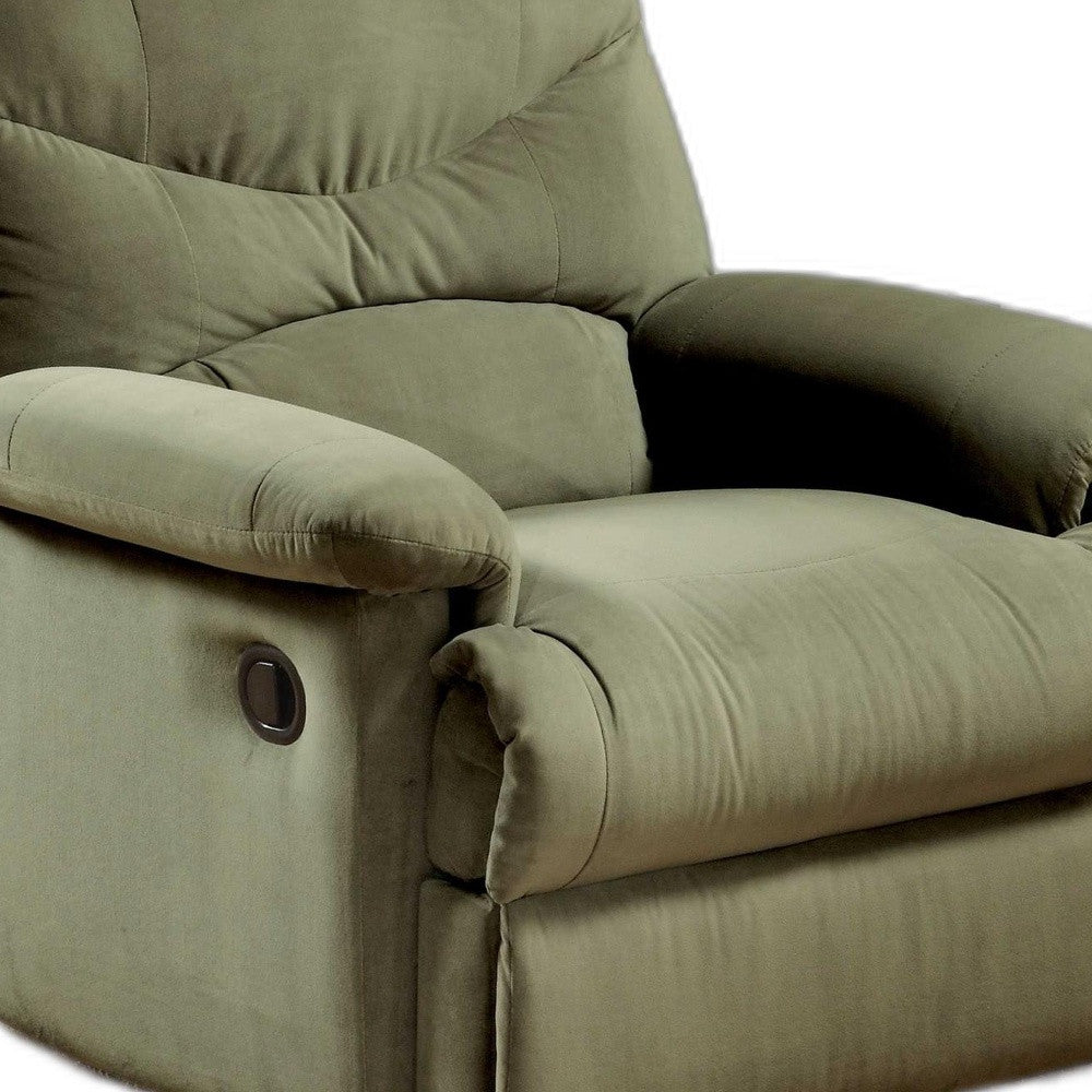 35" Sage Microfiber Recliner