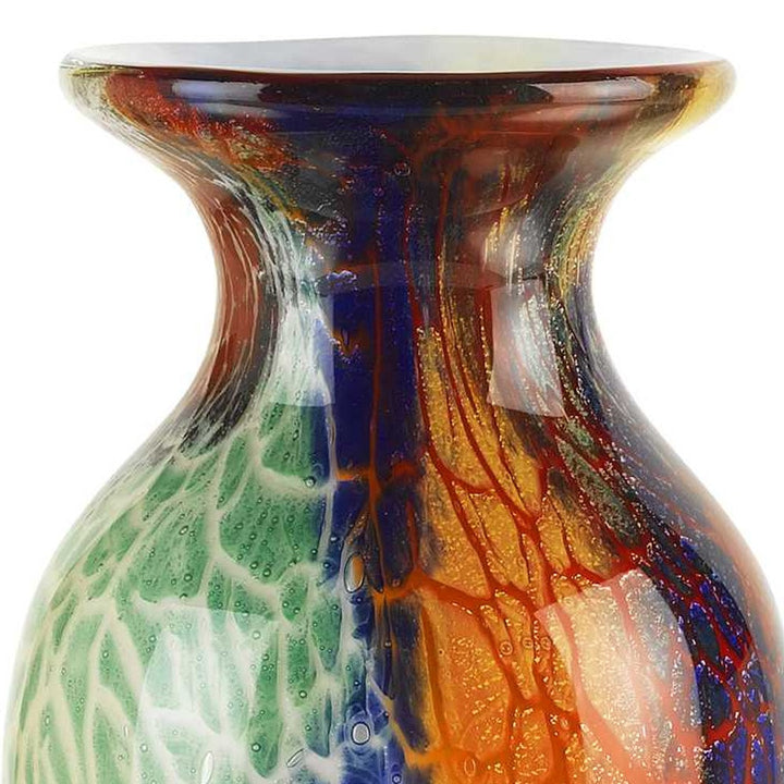 11 Multicolor Art Glass Vase