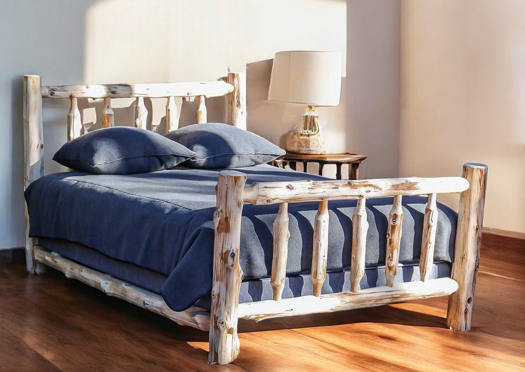 Rustic And Natural Cedar Queen Traditional Log Bed