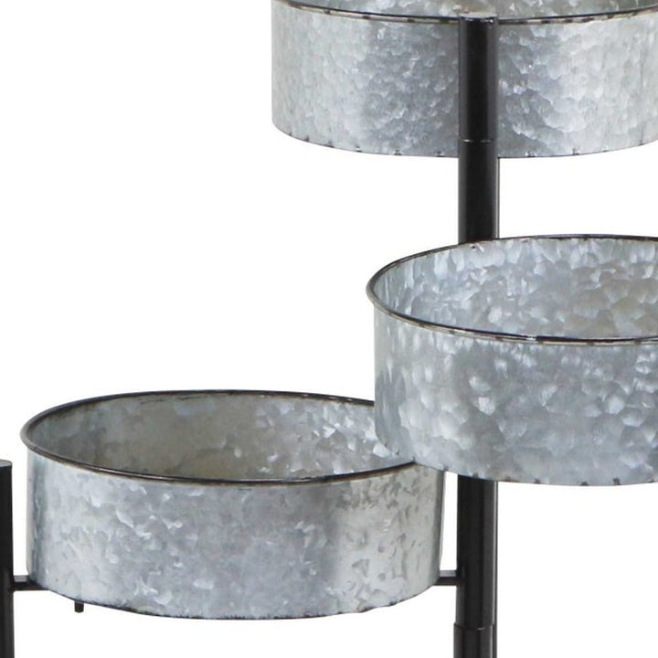 Modern Farmhouse 6 Tier Galvanized Metal Plant Stand