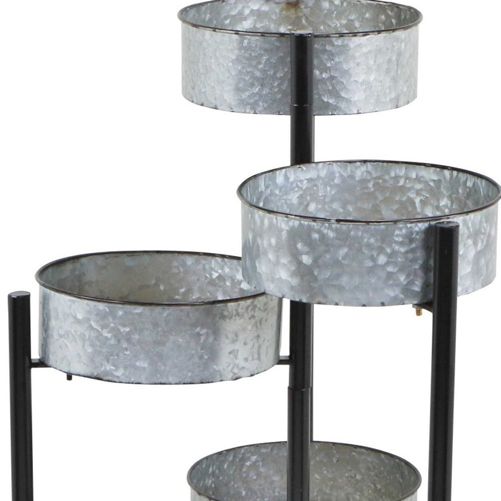 Modern Farmhouse 6 Tier Galvanized Metal Plant Stand