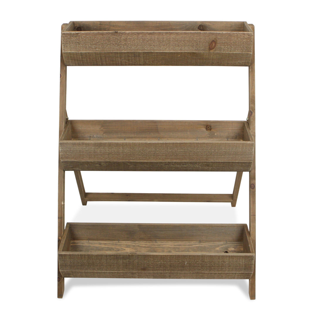 3 Tier Wooden Shelves Storage Plant Stand