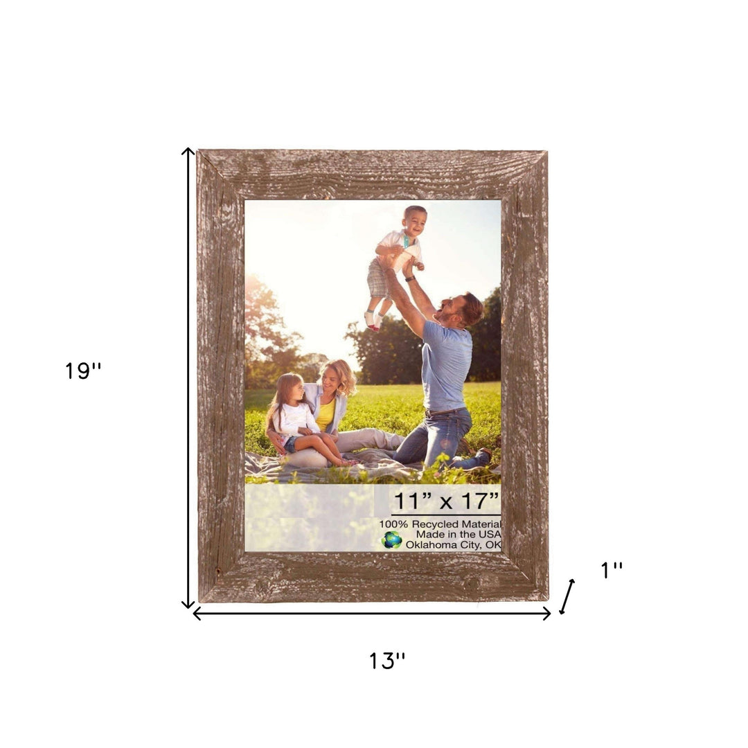 11X17 Rustic Espresso Picture Frame