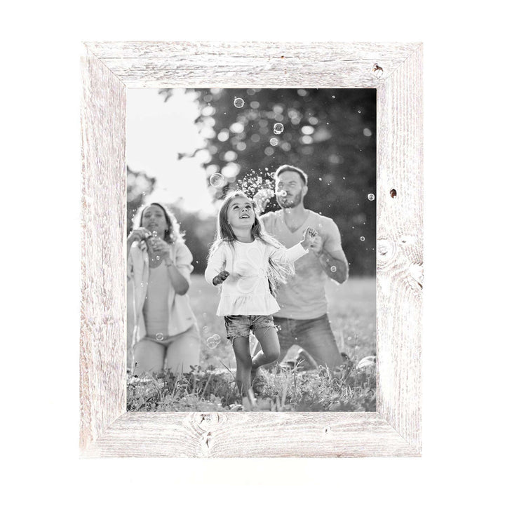 11"X12" Rustic White Washed Grey Picture Frame