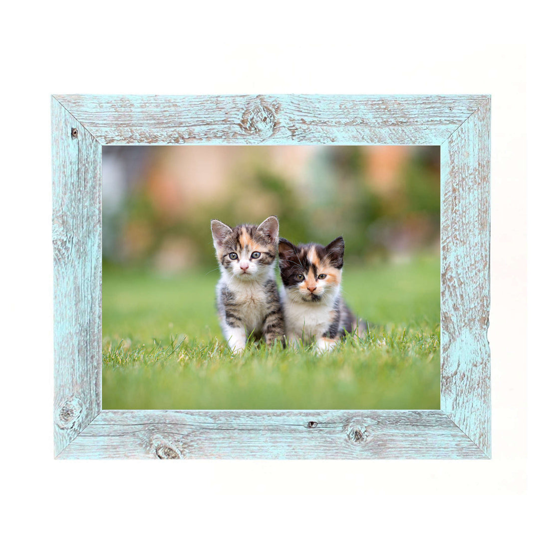 11"X11" Rustic Blue Picture Frame