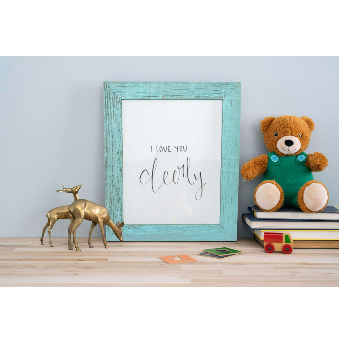 Light Blue Hanging Picture Frame