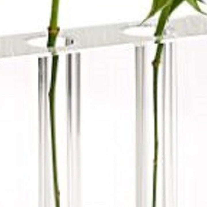 7" Clear Crystal Clear Square Table Vase