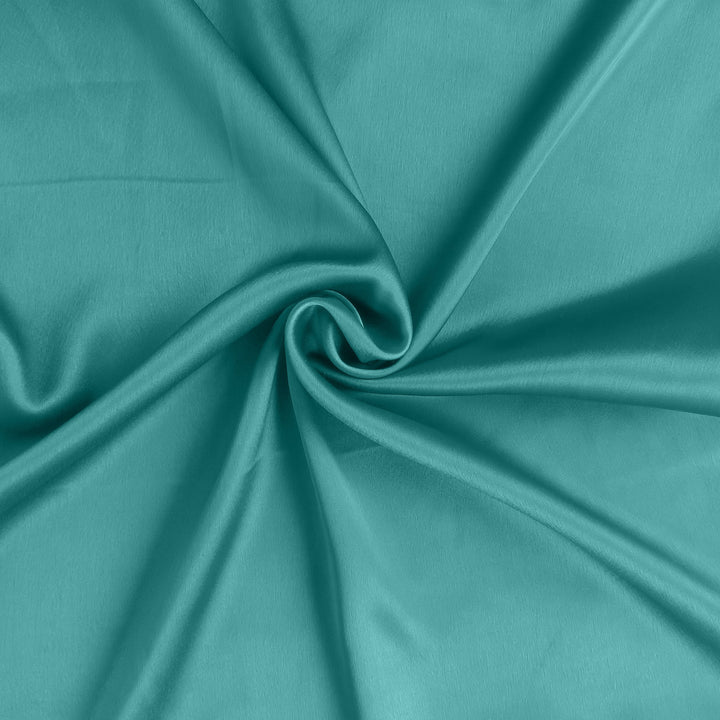 Teal Dreamy Set Of 2 Silky Satin Standard Pillowcases