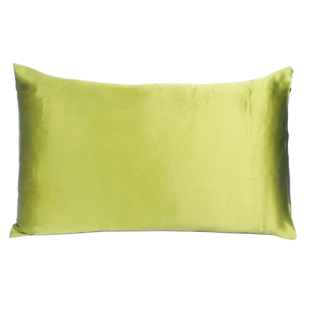 Lemongrass Dreamy Set Of 2 Silky Satin Queen Pillowcases