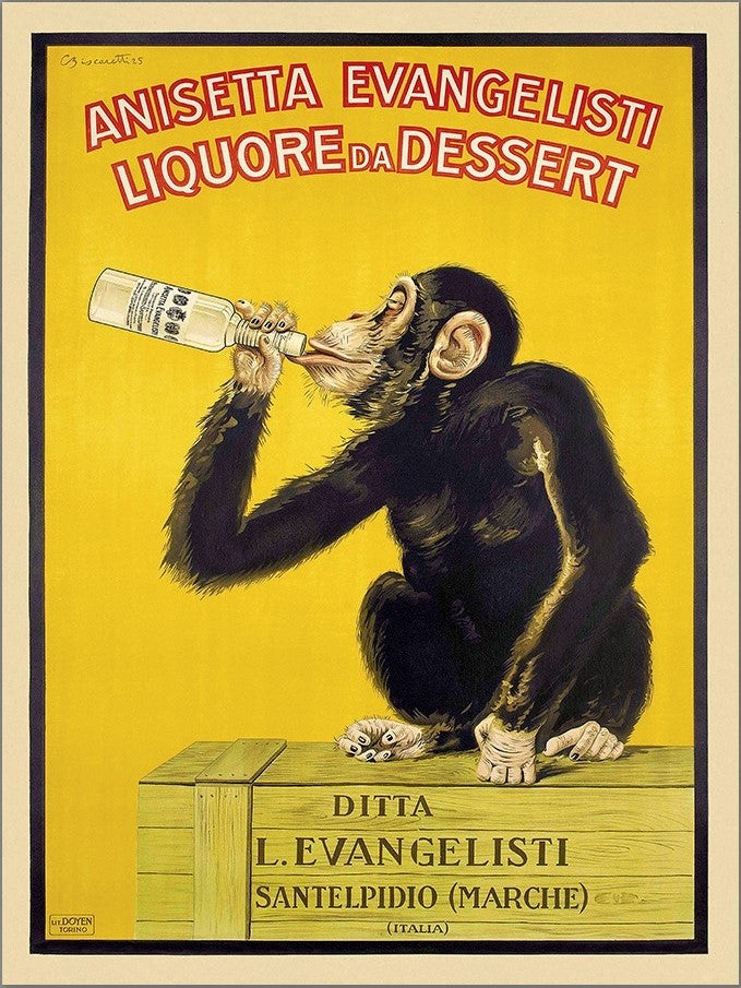 Anisetta Evangelisti Italian Liquor Unframed Print Wall Art