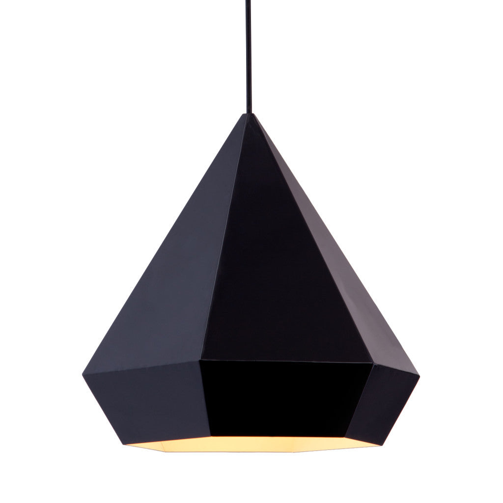 Black Lantern Metal Dimmable Ceiling Light With Black Shades