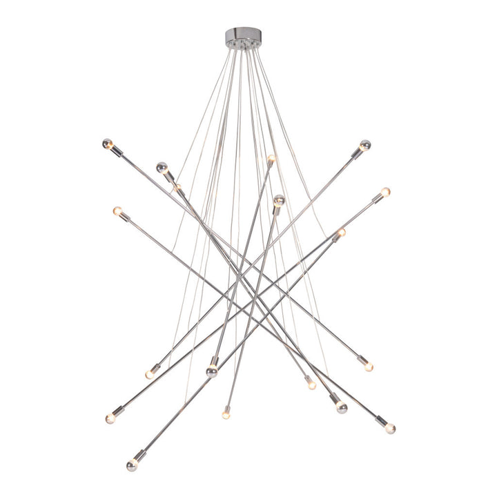 Intersected Ceiling Lamp Chrome