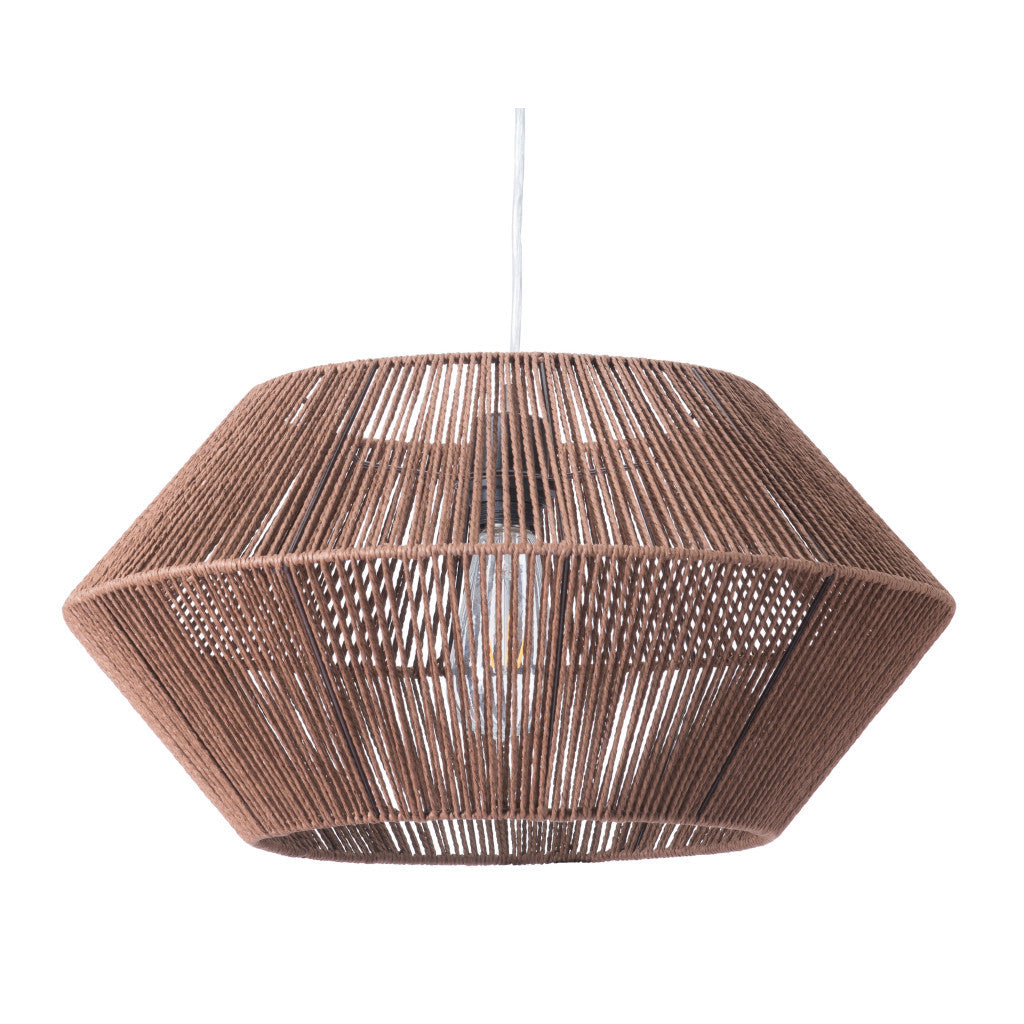 Brown Dashy Ceiling Lamp