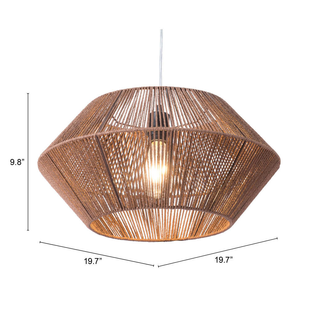 Brown Dashy Ceiling Lamp