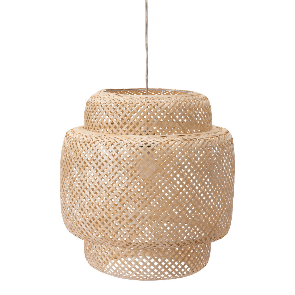 Natural Boho Weave Ceiling Lamp