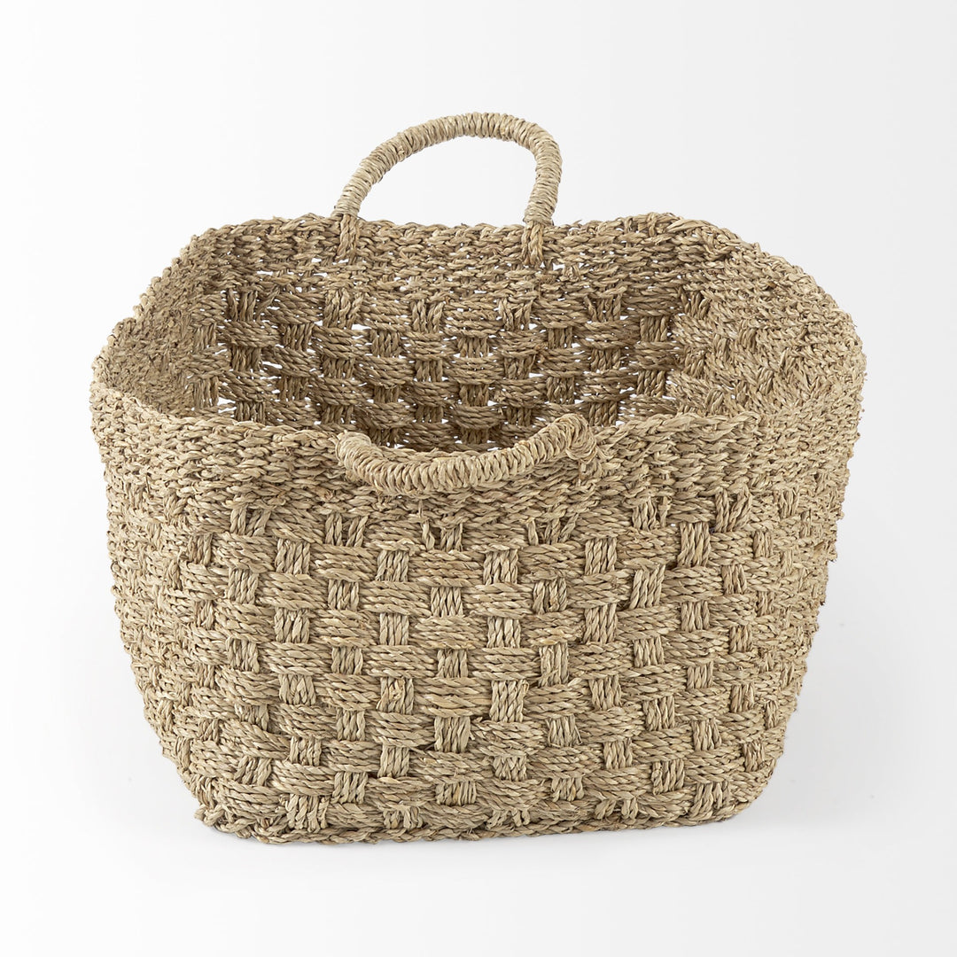 Set of Three 12" Natural Wicker Basket