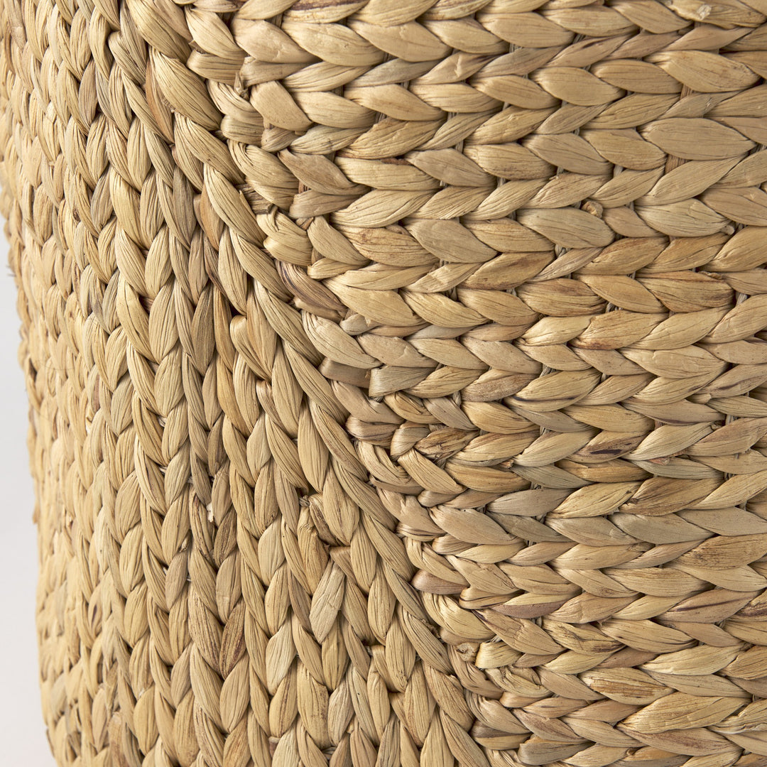 Set Of Three Braided Wicker Storage Baskets