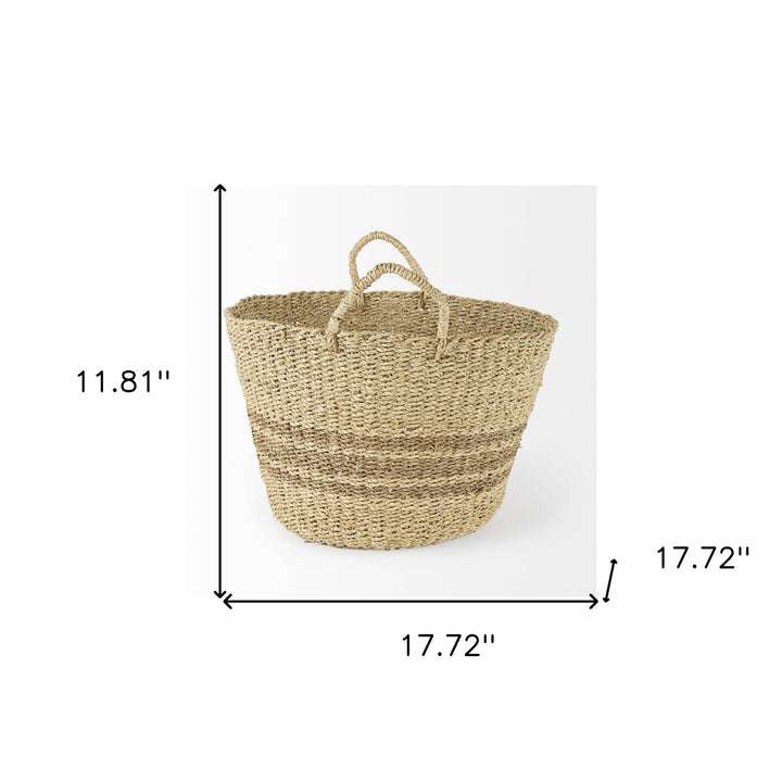 Set Of Two Detailed Wicker Storage Baskets