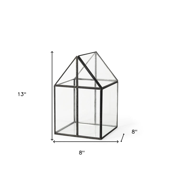 House Shaped Glass Terrarium